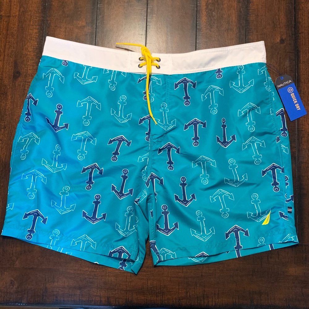 Nautica Men's AnchorPrint Half Elastic Swim  XXL - Picture 5 of 8